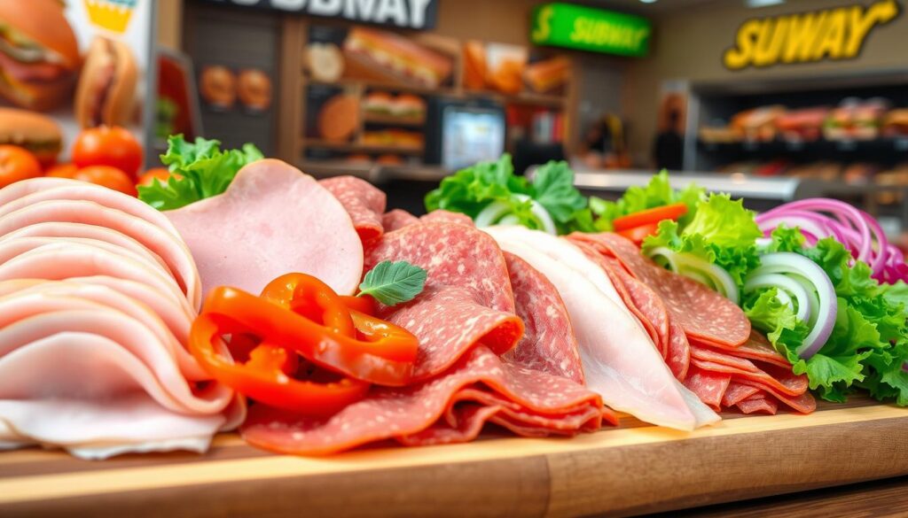 subway meat menu