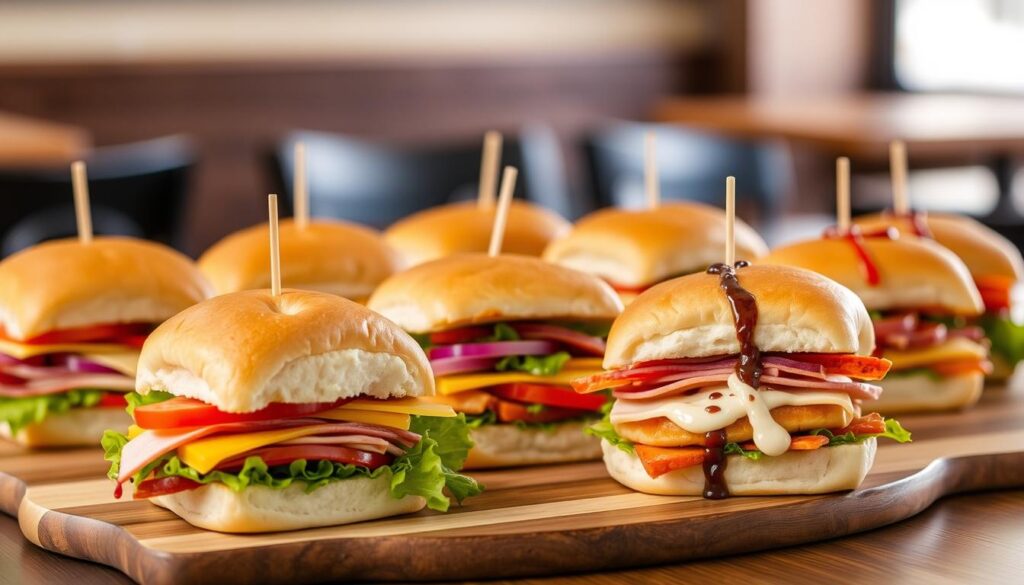 subway sliders menu