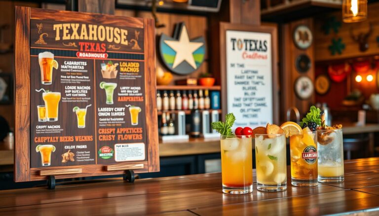 texas roadhouse bar menu